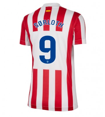 Atletico Madrid Alexander Sorloth #9 Hjemmebanetrøje Dame 2025-26 Kort ærmer Atletico Madrid Alexander Sorloth #9 Hjemmebanetrøje Dame 2025-26 Kort ærmer